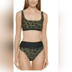 NWT DKNY Animal Print Swim Set.